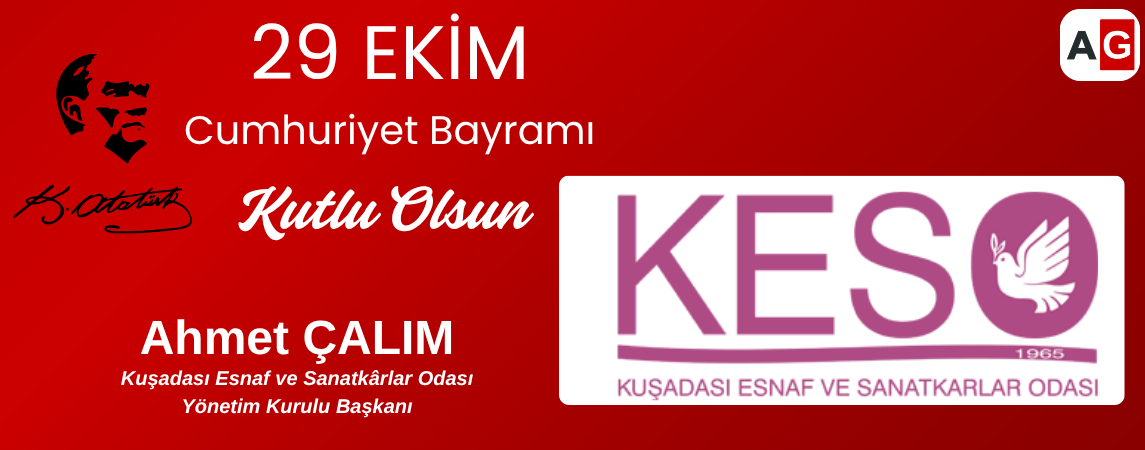 Kuşadası Esnaf ve Sanatkârlar Odası 29 EKİM  KUTLAMA MESAJI