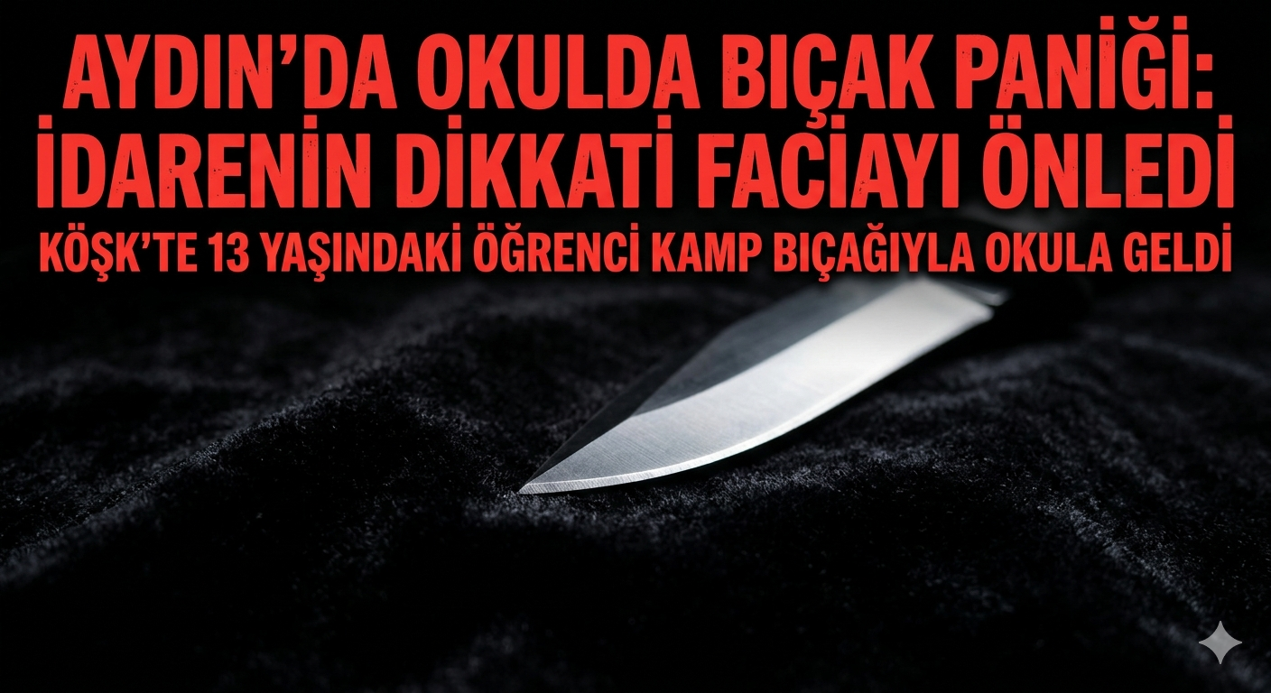 AYDIN’DA OKULDA BIÇAK PANİĞİ: İDARENİN DİKKATİ FACİAYI ÖNLEDİ