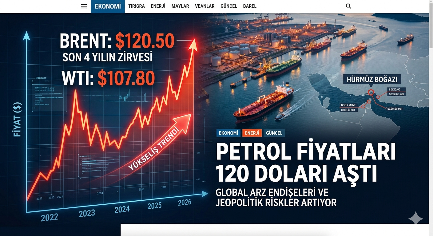 BRENT PETROL 120 DOLARI AŞTI: SON DÖRT YILIN ZİRVESİNDE