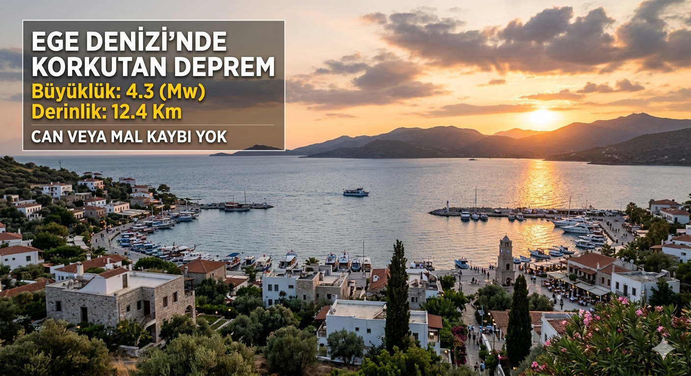 ​SON DAKİKA: Ege Denizi'nde Korkutan Deprem! Çevre İlçeler de Hissetti
