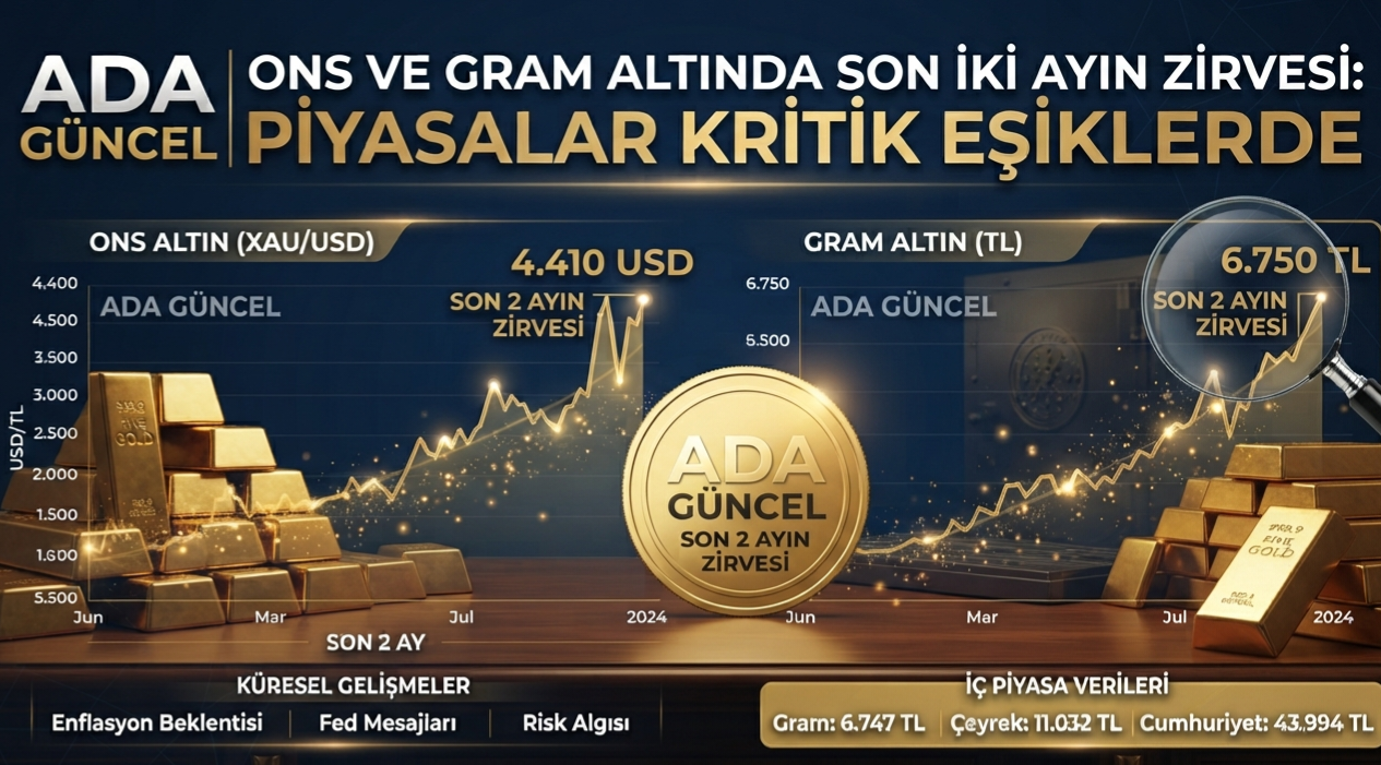 Ons ve Gram Altında Son İki Ayın Zirvesi: Piyasalar Kritik Eşiklerde