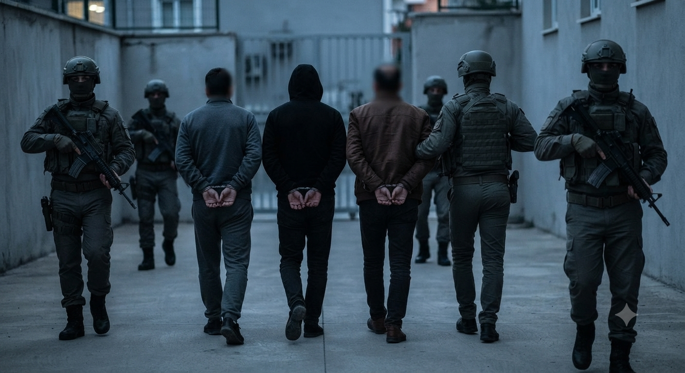 Kuşadası'nda Şafak Operasyonu: 11 Adrese Eş Zamanlı Baskın, 4 Tutuklama