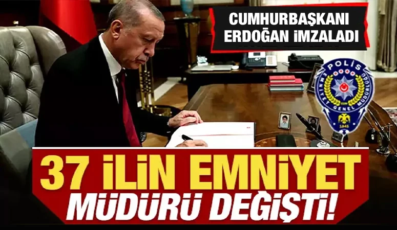 37 İlde Emniyet Müdürü Değişti! Aydın’da Görev Dağılımı Yenilendi