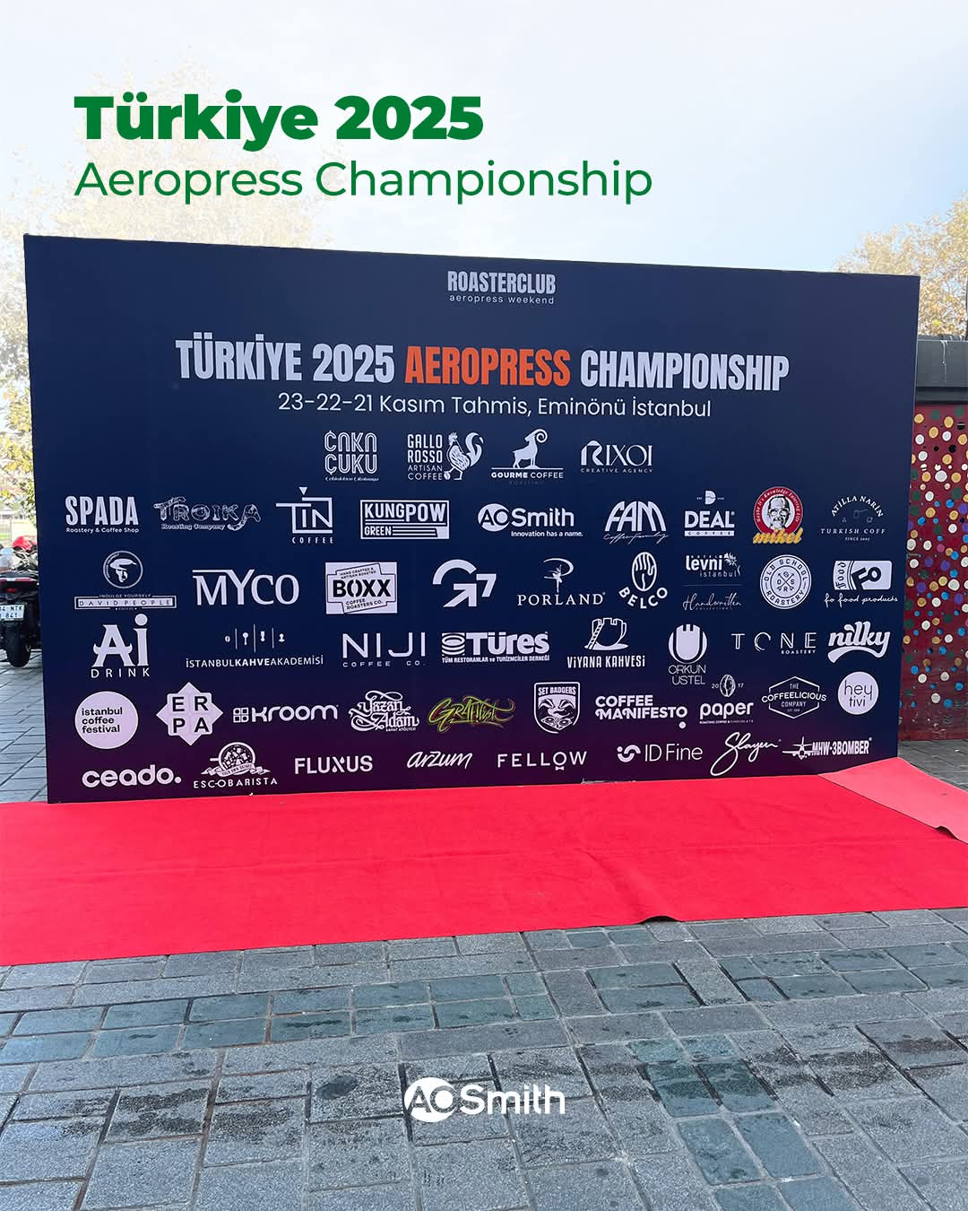A. O. SMITH, TÜRKİYE 2025 AEROPRESS ŞAMPİYONASI’NIN ANA SPONSORU OLDU