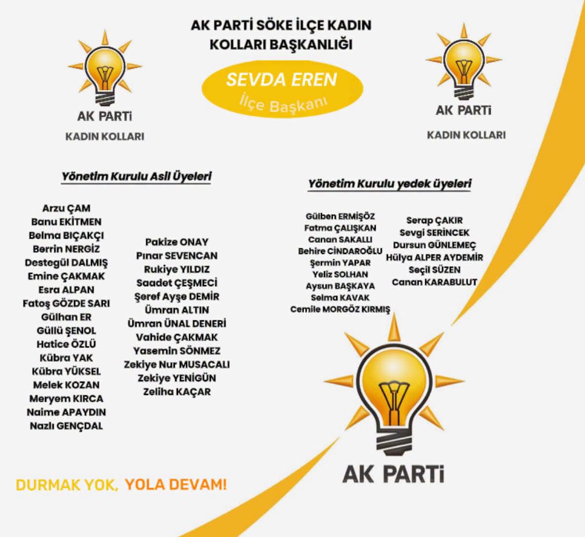AK Parti Söke İlçe Kadın Kolları’nda Yeni Yönetim Görev Başında