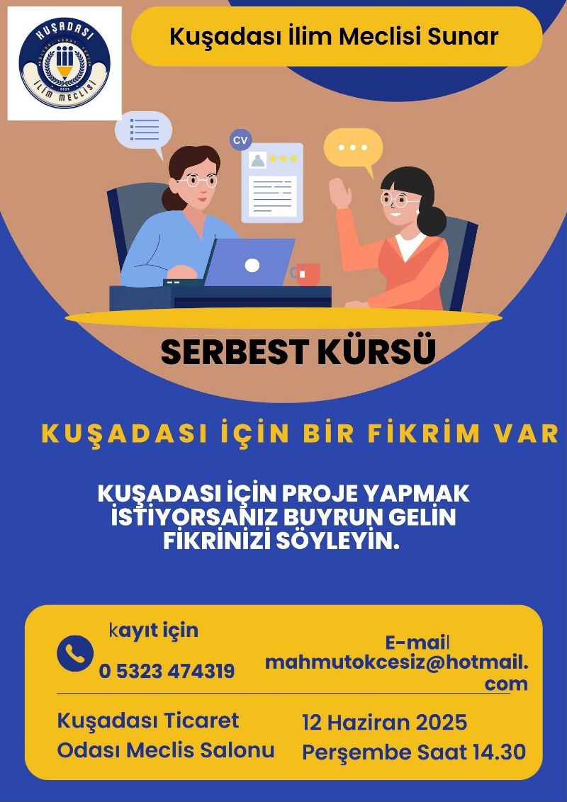 Kuşadası İlim Meclisi’nden çağrı: “Bir fikriniz varsa gelin projelendirelim”