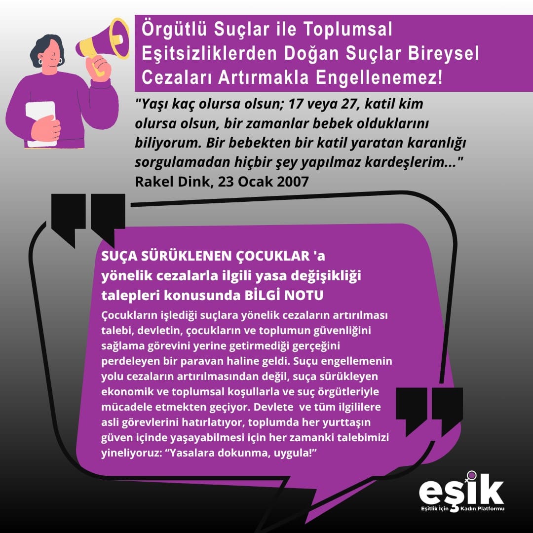 Kuşadası EŞİK Temsilciliği’nden Uyarı: “Suç Ortamını Değiştirmeden Çocukları Cezalandıramazsınız”