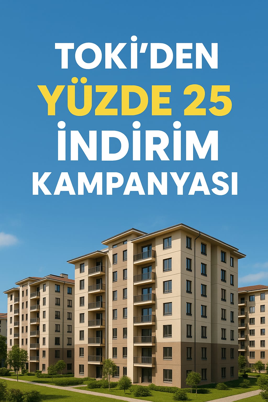 TOKİ’den Yüzde 25 İndirim Kampanyası