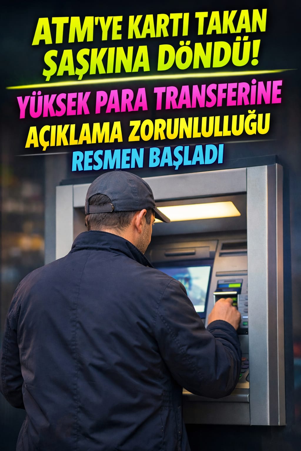 ATM’ye Kartı Takan Şaşkına Döndü: Yüksek Para Transferlerine Açıklama Zorunluluğu Resmen Başladı