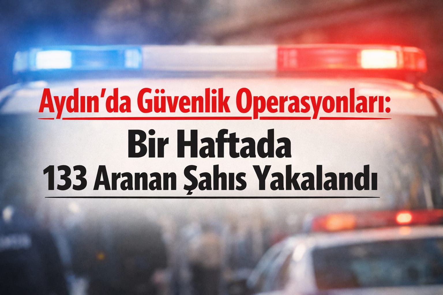 Aydın’da Güvenlik Operasyonları: Bir Haftada 133 Aranan Şahıs Yakalandı