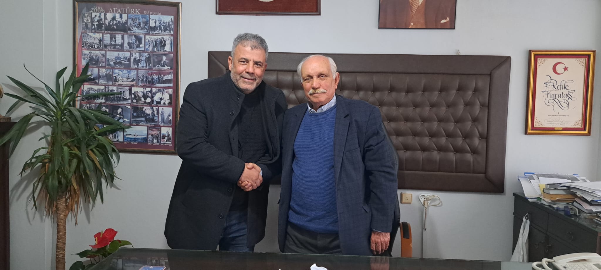 Şoförler Odası Başkan Adayı Murat Uçkan’dan Söke’nin Efsane Başkanı Refik Karataş’a Ziyaret