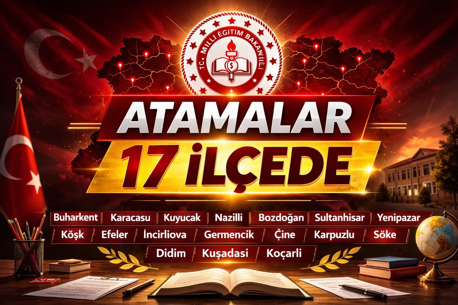 Kuşadası’nda Milli Eğitim’de Görev Değişimi