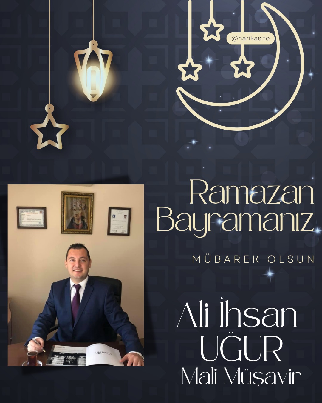 Ali İhsan Uğur Mali Müşavir İYİ Parti Kuşadası Yönetim Kurulu Üyesi RAMAZAN BAYRAMI MESAJI