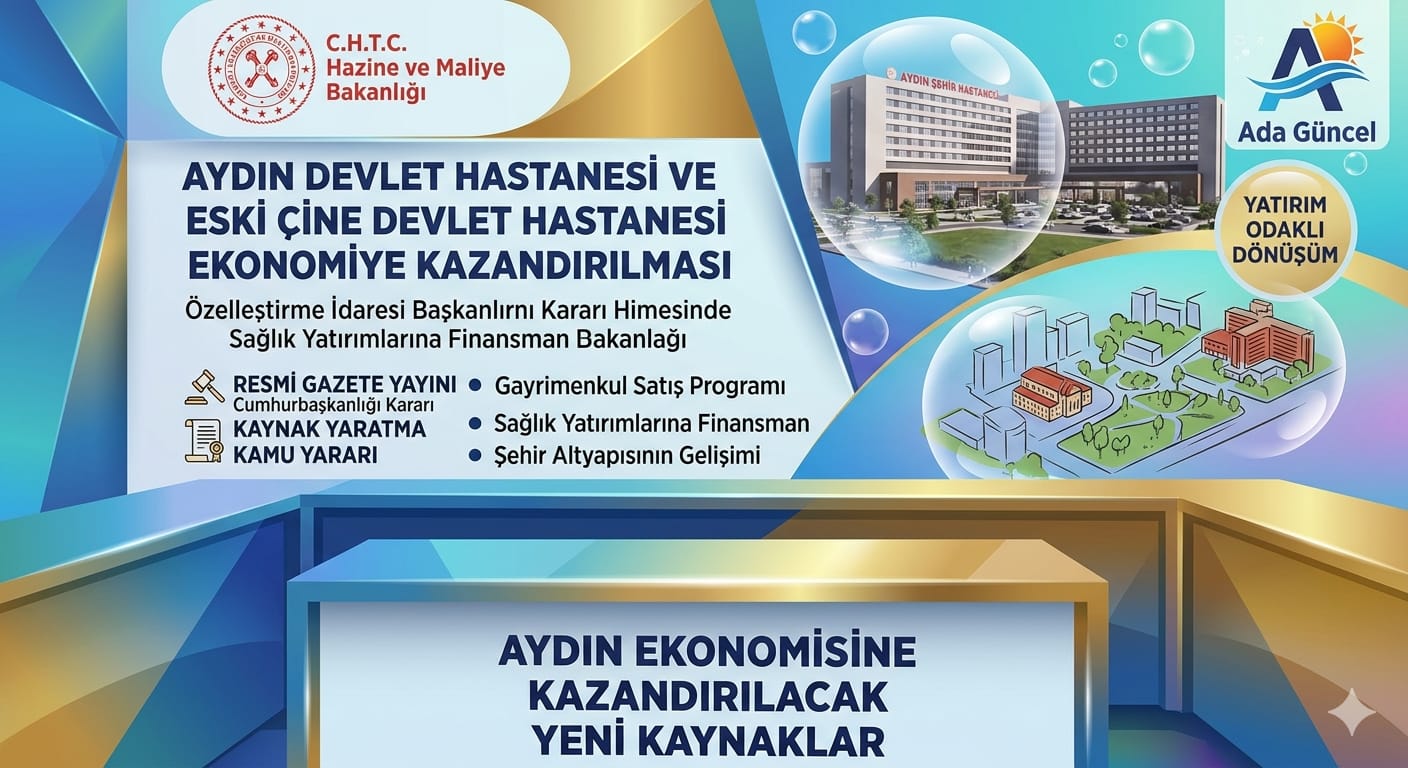 ​Aydın’da Sağlık Yatırımları İçin Dev Dönem: İki Büyük Taşınmaz Ekonomiye Kazandırılıyor