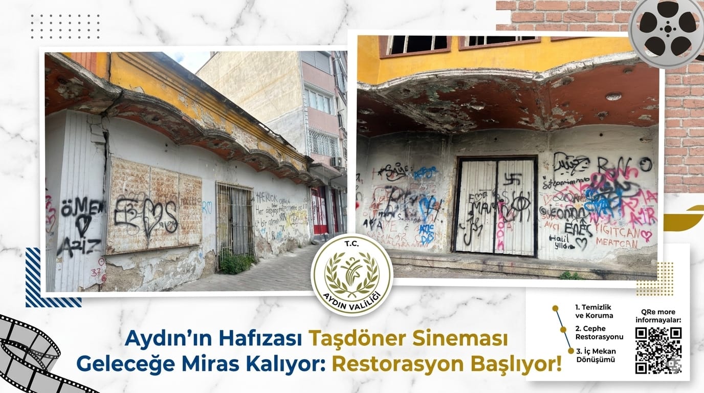 ​Aydın’ın Hafızası Taşdöner Sineması Geleceğe Miras Kalıyor: Restorasyon Başlıyor!
