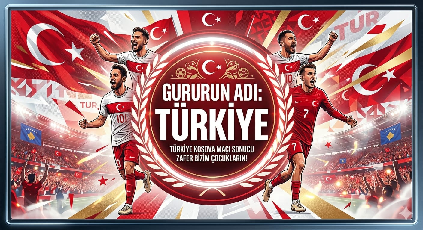 Sahada Kardeşlik, Skorda Ay-Yıldız Rüzgarı: Millilerimiz Kosova’da Destan Yazdı!