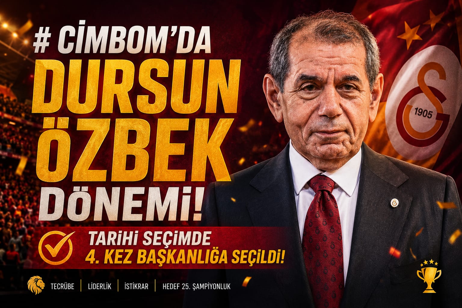 CİMBOM'DA DURSUN ÖZBEK DÖNEMİ: Tarihi Seçimde 4. Kez Başkanlığa Seçildi!