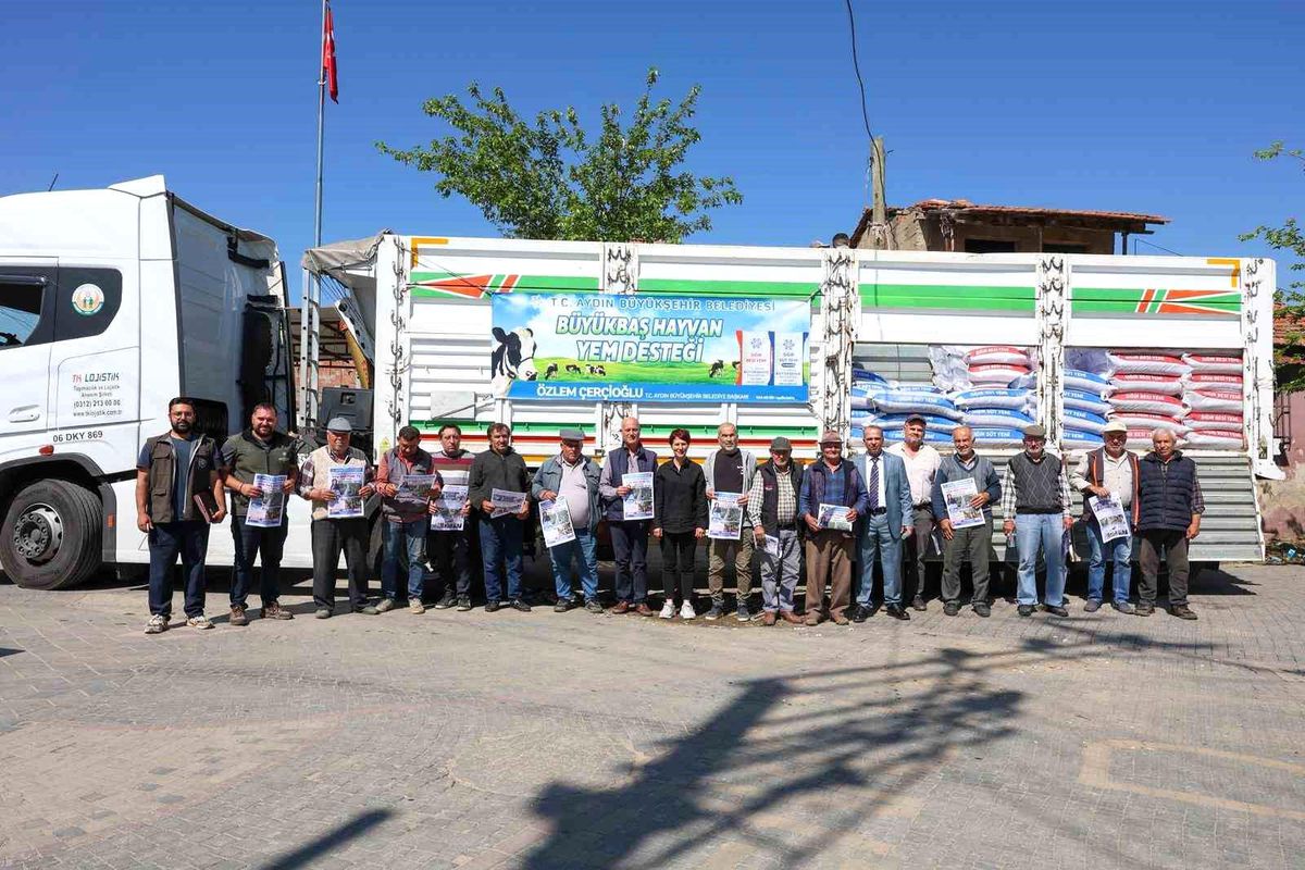 Germencik’te Üreticiye Can Suyu: Büyükşehir’den Yem Desteği Sevinci