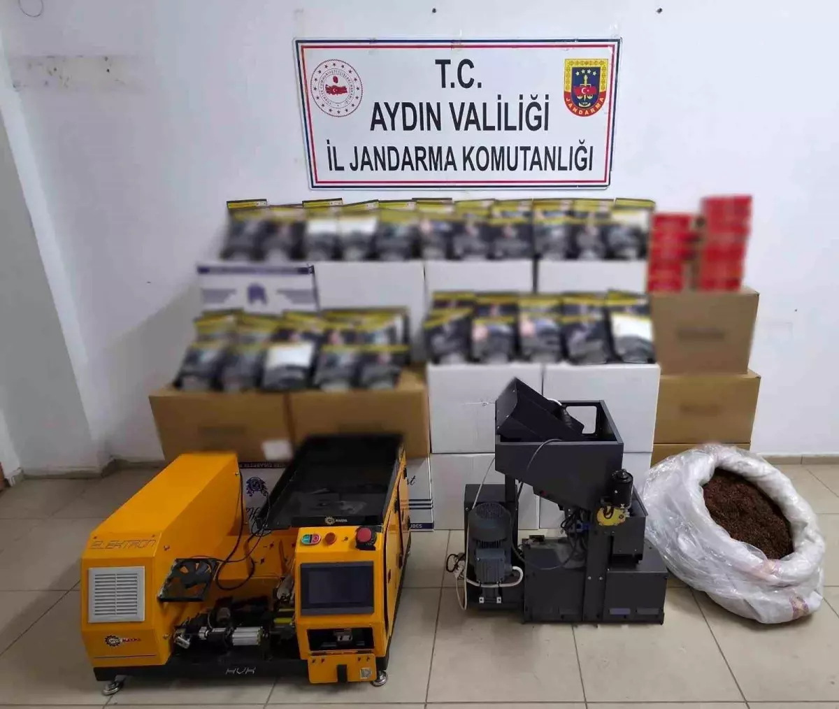 Aydın'da Kaçak Tütün Operasyonu