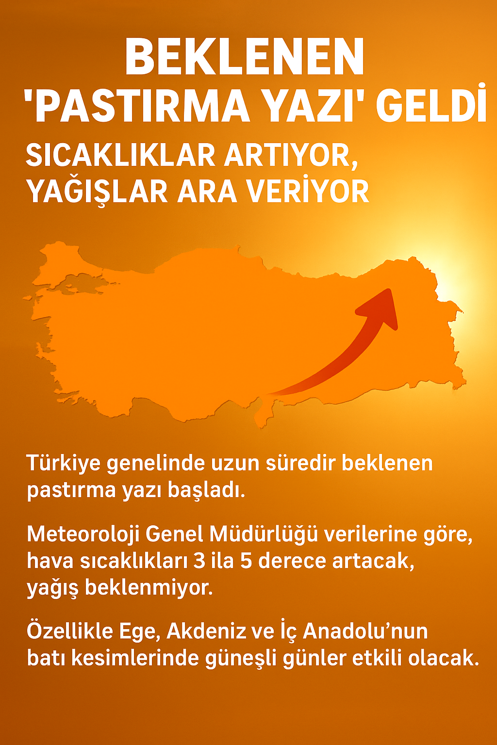 Beklenen ‘Pastırma Yazı’ Geldi: Sıcaklıklar Artıyor, Yağışlar Ara Veriyor