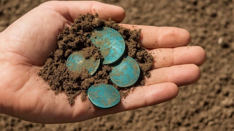 Evinin Bahçesini Temizlerken 350 Yıllık Gümüş Hazine Buldu