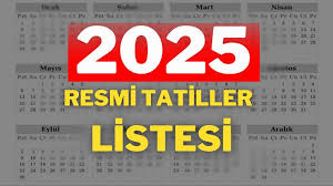 45 GÜNLÜK TATİL FORMÜLÜ: 2025 YILININ TATİL TAKVİMİNİ STRATEJİK KULLANIN!
