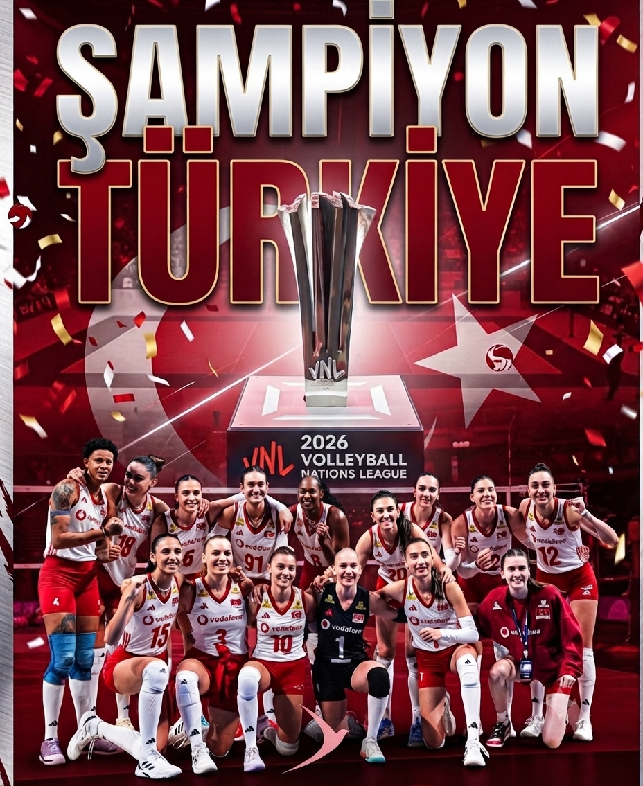 TÜRKİYE’NİN GURURU FİLENİN SULTANLARI DÜNYANIN ZİRVESİNDE: 2026 VNL ŞAMPİYONU!