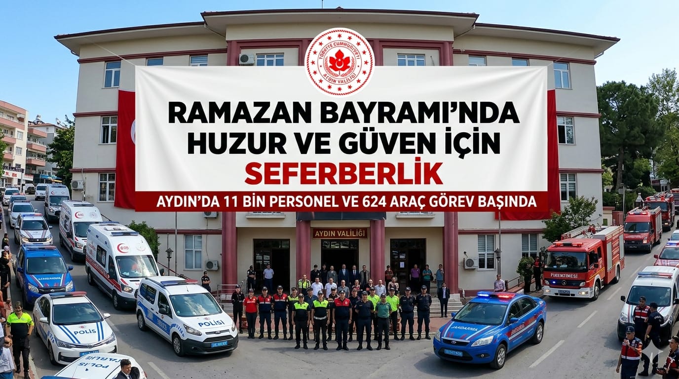 AYDIN’DA BAYRAM MESAİSİ: 11 BİN PERSONEL İLE “HUZUR” NÖBETİ!