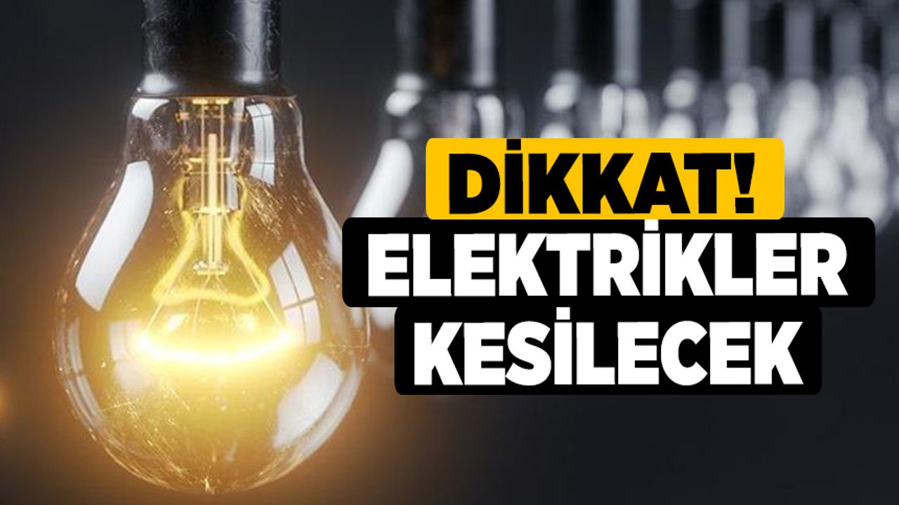 Aydın’da Elektrik Kesintisi: 15 Aralık’ta Hangi Bölgeler Etkilenecek?