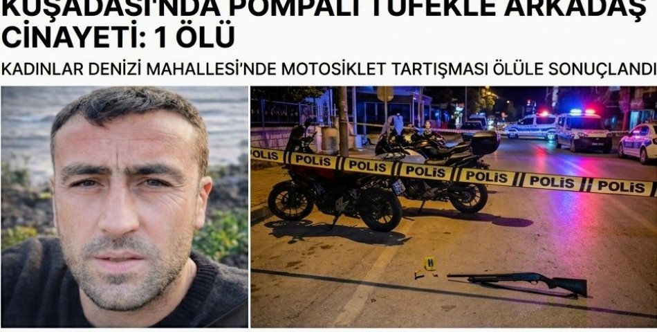 Kuşadası’nda Pompalı Tüfekle Arkadaş Cinayeti: 1 Ölü