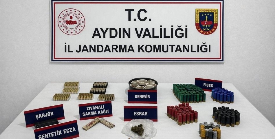 Kuşadası’nda Uyuşturucu ve Mühimmat Operasyonu