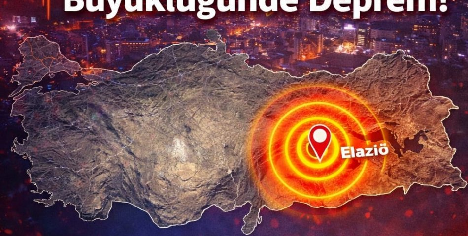 SON DAKİKA: Elazığ’da 4.7 Büyüklüğünde Deprem!