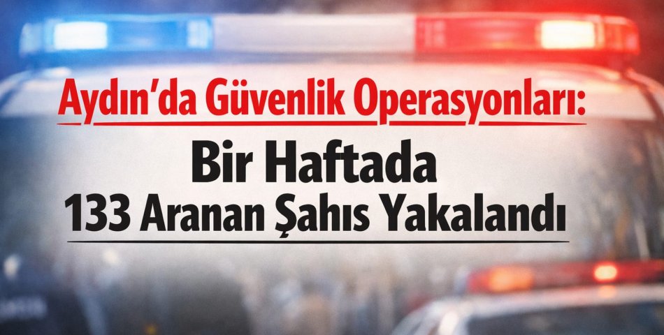 Aydın’da Güvenlik Operasyonları: Bir Haftada 133 Aranan Şahıs Yakalandı
