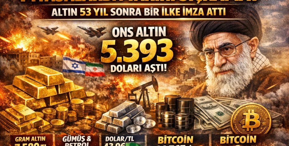 PİYASALARDA TARİHİ SIÇRAMA! ALTIN 53 YIL SONRA BİR İLKE İMZA ATTI
