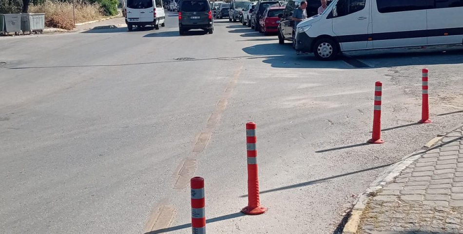 MAHMUT ESAT BOZKURT CADDESİ’NDE TEPKİ ÇEKEN UYGULAMA