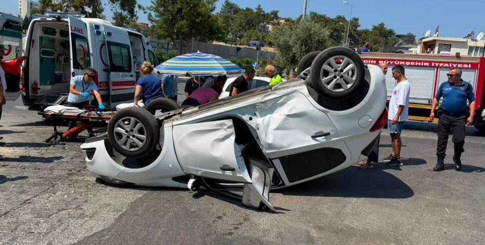 Kuşadası’nda Kazanın Detayları Netleşti: Sürücü Sıkışarak Yaralandı