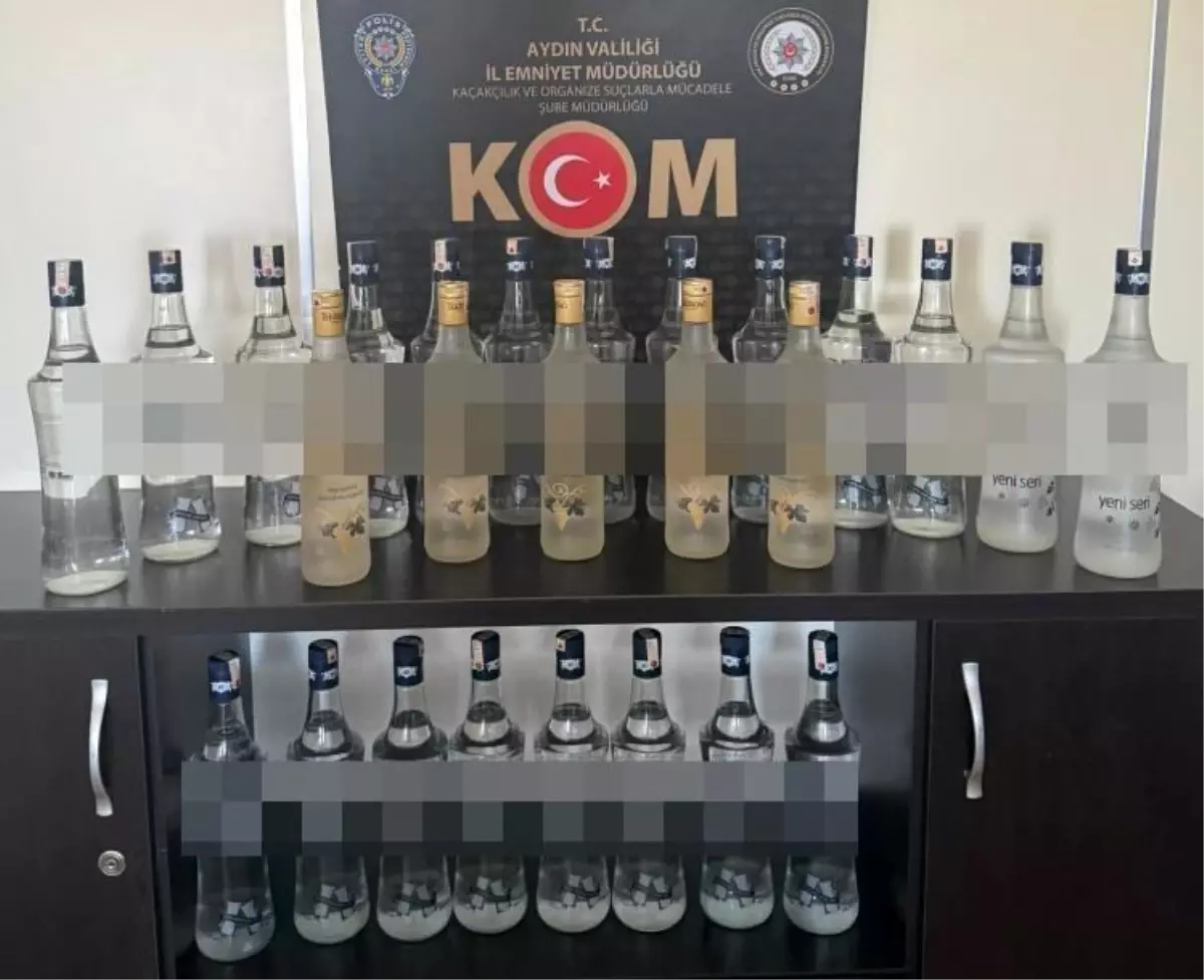 Aydın’da 25 Litre Sahte İçki Ele Geçirildi