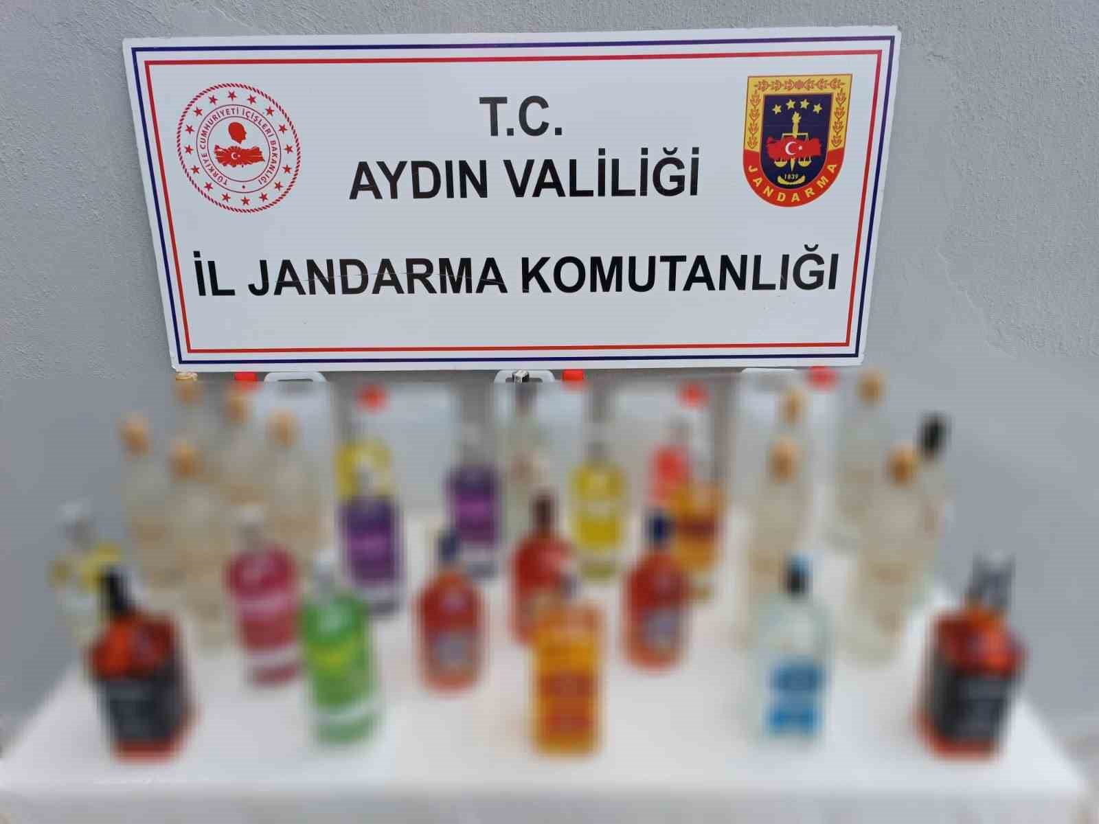 Aydın’da jandarma ekiplerinden kaçak içki operasyonu