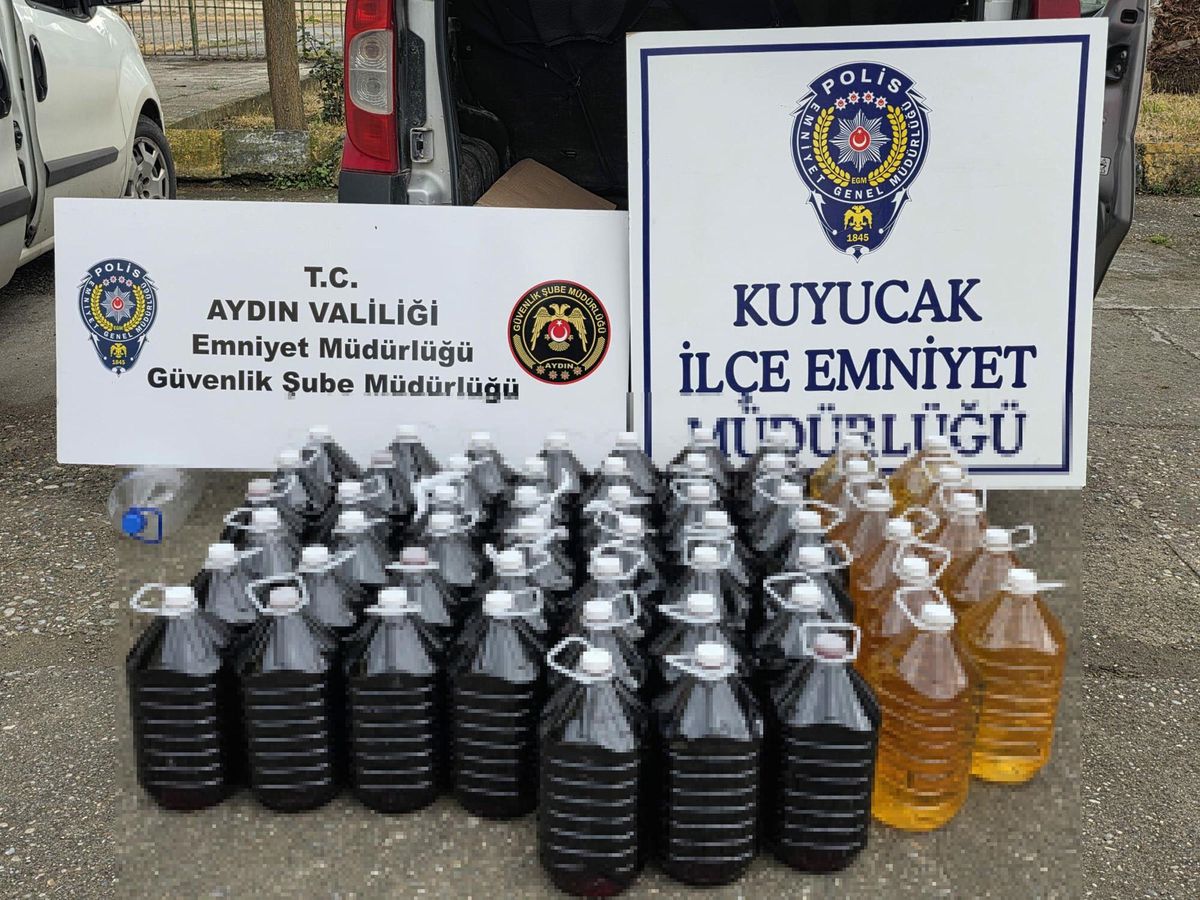 Aydın’da Sahte Şarap Operasyonu