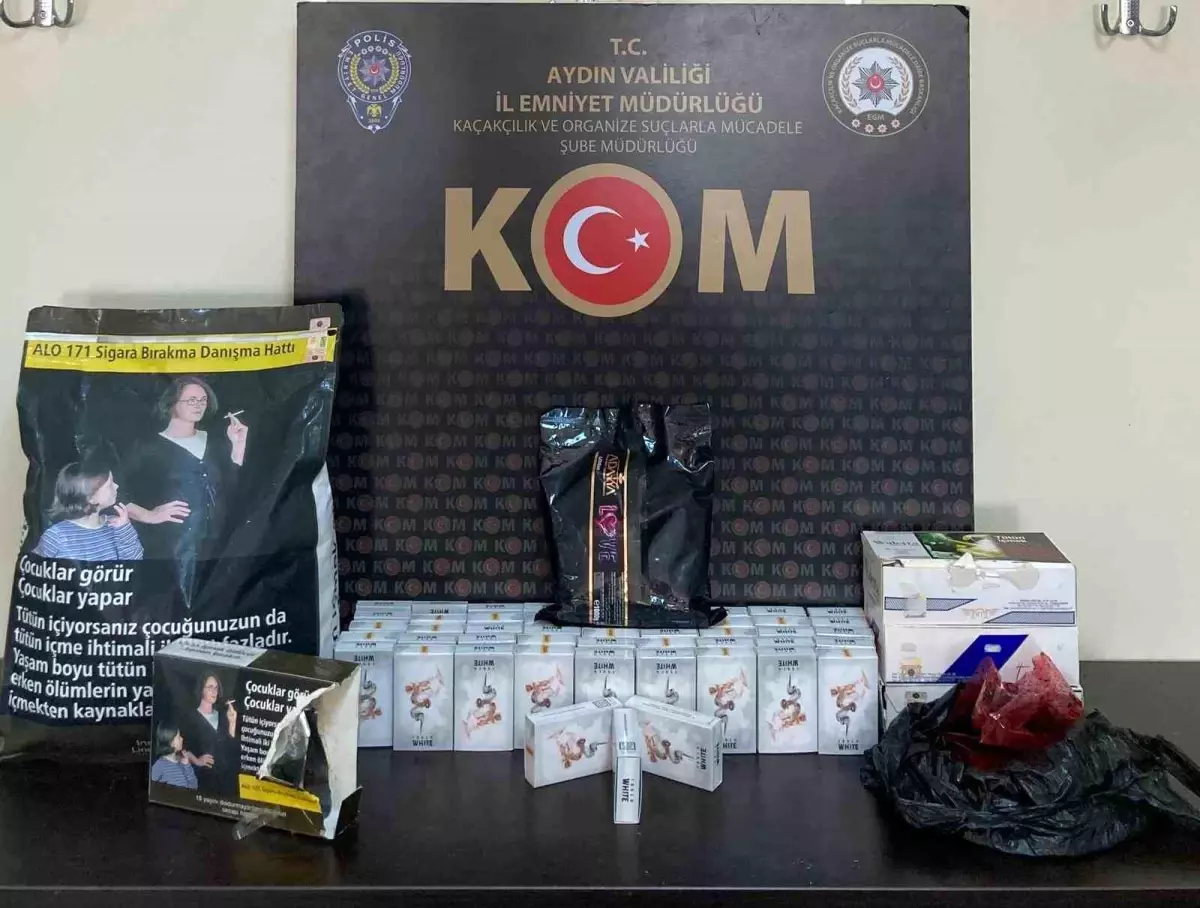 Aydın’da Tütün Kaçakçılığı Operasyonu